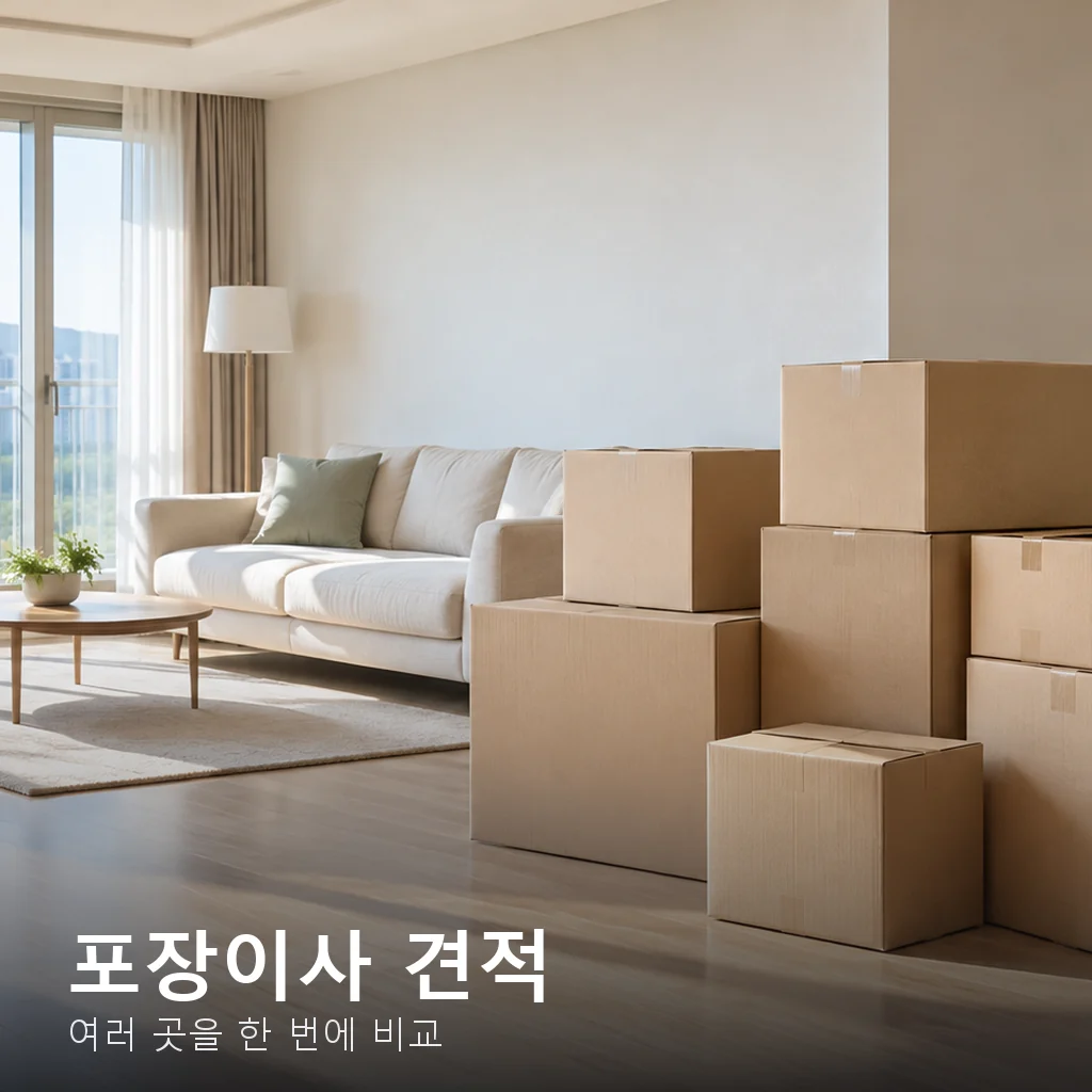 포장이사 견적 비교하는 법