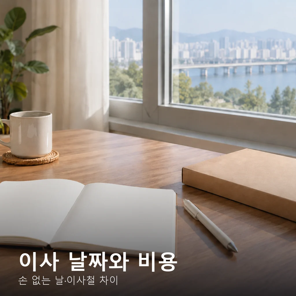 이사 비용, 날짜에 따라 달라집니다
